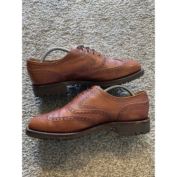 Cole Haan Mens 11 Benchmade in England Commando Itshide Brown Leather Oxfords main image 5
